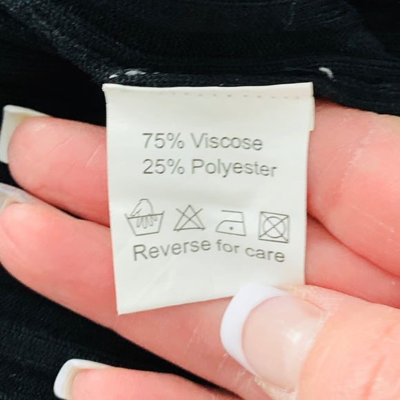 Belldini Zipper Ribbed Sweater - med - Picture 8 of 8